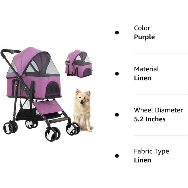 Bestpet Pet Stroller Premium 3 In 1 Multifunction Dog Cat Jogger Stroller For Medium Small Dogs Cats Folding Lightweight Travel Stroller With Detachab