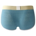 thumbnail image 4 of UVEASISHA Men's Underwear Cotton Briefs Low Rise Soft Underpants Comfy Stretch Triangle Blue XXL, 4 of 4