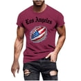 thumbnail image 2 of Kakii Baseball Shirts for Men Game Day Baseball Fan Shirt Mens Casual Baseball Team Short Sleeve Tees, 2 of 5