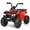 Red, variant on Barara King 6 V Powered Ride-On Toy ATV Quad with LED Lights, Foot Pedal and Wear-Resistant Wheels