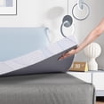 thumbnail image 1 of Telino 3 inch Queen Mattress Topper, Memory Foam Mattress Topper with Removable & Washable Cover, 1 of 10