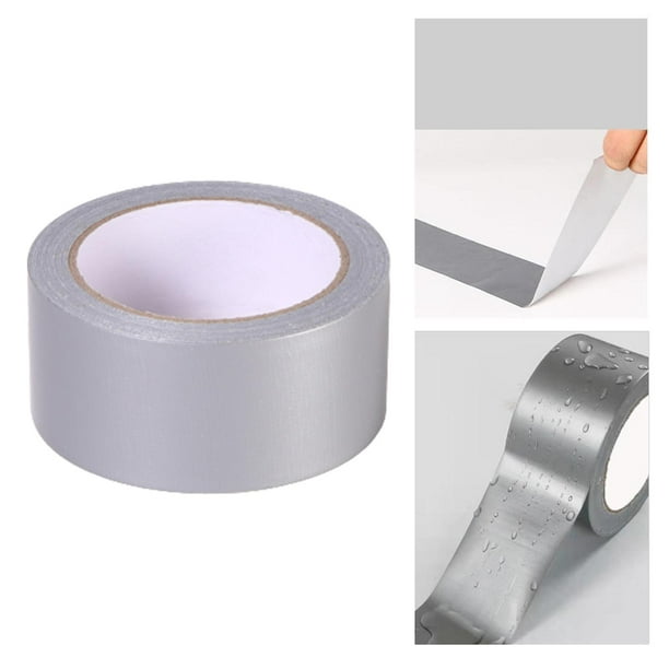 Rongfmy 1 Roll 50 Meters Sticky Fabric Tape Double-Sided Tape Adhesive Cloth  Tape no Sew 5mm Elastic 