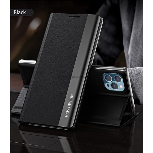 Funda de cuero con tapa de lujo para teléfono Samsung Galaxy S 22 S22 S23 Ultra Plus S22Ultra S22 + 5G, funda con soporte chapado, billetera de libro QYM unisex