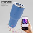 thumbnail image 2 of 1pc, Music Player Tumbler, Intelligent Wireless Speaker Insulated Cup, Stainless Steel Music Playing Water Bottle, Drinkware, Christmas Gifts, 2 of 5