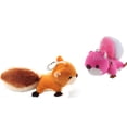 thumbnail image 1 of Two Piece Set Plush Fluffy Big Tail Squirrel Keychain Window Sticker Best Friend KC-2S, 1 of 8