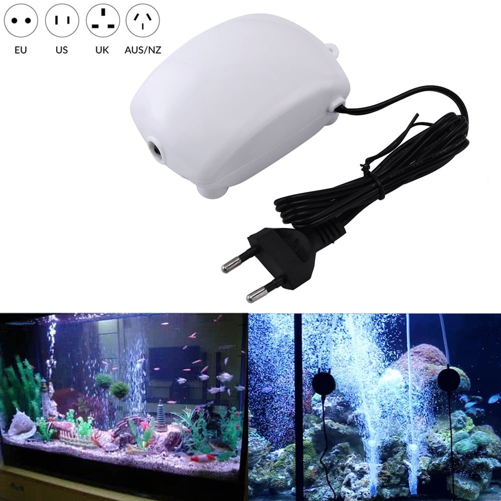 Rosnek Aquarium Air Pump 2.5W Fish Tank Mini Air Compressor Oxygen Pump