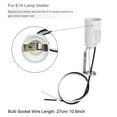 thumbnail image 3 of Unique Bargains E14 Bulb Socket with Wire and 3 Inch Tall Gold Candle Covers Kit 6 Sets, 3 of 6