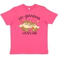 thumbnail image 3 of Inktastic My Grandma Loves Me with Cute Squirrels in Autumn Youth T-Shirt, 3 of 5