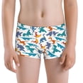 thumbnail image 5 of Yiaed Block Dinosaur Print Boys' Boxer Briefs Cotton Casual Stretch Comfort Boys Boxers - Kids Boxer Briefs Underwear for Boys (6-18)-X-Large, 5 of 5