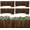 11.8" H X 47" L(Brown), variant on Wood Garden Edging - 11.8" H X 47" L Sturdy Natural Landscape Border for Flower Beds, Yard, Pathway (4 Packs)
