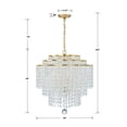 thumbnail image 7 of Crystorama Lighting - Gabrielle - 6 Light Chandelier-Antique Gold Finish, 7 of 7