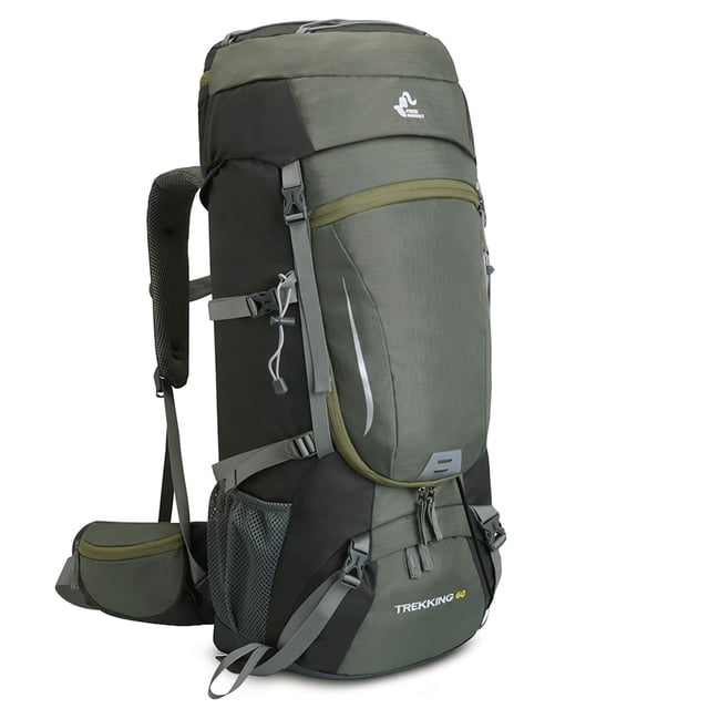 60-65L Waterproof Hiking Camping Backpack with Rain Cover,Outdoor Sport Travel