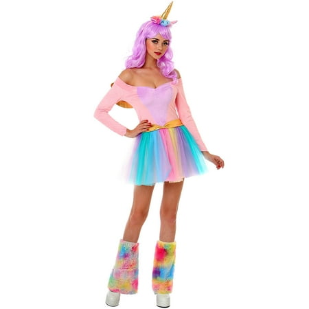 Boo! Inc. Rainbow Unicorn Halloween Costume for Adults | Great for Parties and Cosplay