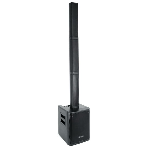 Rockville Titan Portable Array Battery Powered PA DJ Speaker System w/Subwoofer, Black