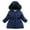 Navy, variant on Children's Winter Padded Jacket Thickened Fashion Down Coat Warm Cold Weather Outerwear for Kids