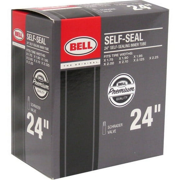 Bell Sports Self-Sealing Schrader Bike Inner Tube, 24" x 1.75-2.25"