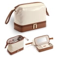 thumbnail image 1 of Joyero y bolsa de maquillaje Lumayina 2 en 1 con espejo blanco, 1 of 9