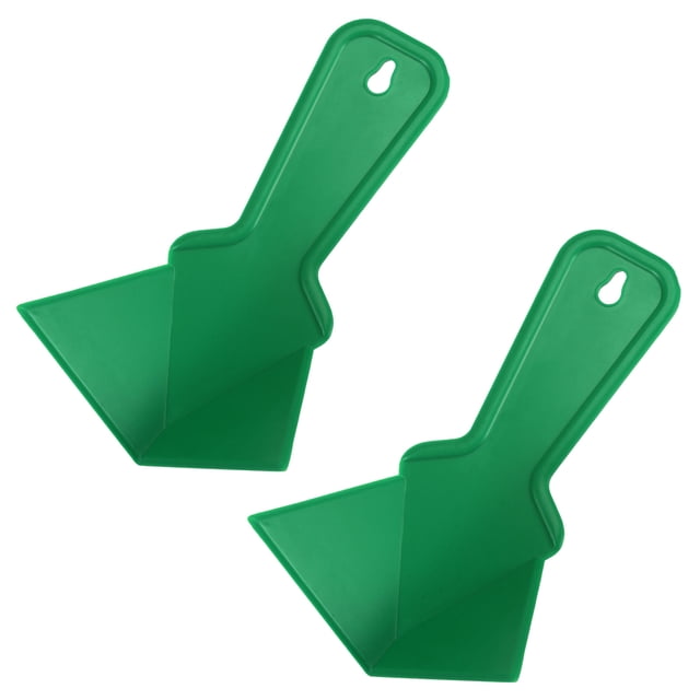 Unique Bargains Inside Corner Trowel 4 Inch Plastic Drywall Corner Knife Tool, Green 2 Pack