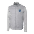 thumbnail image 2 of Men's-Cutter & Buck  Gray Vancouver Whitecaps FC Stealth Hybrid Quilted Full-Zip Windbreaker Jacket, 2 of 3