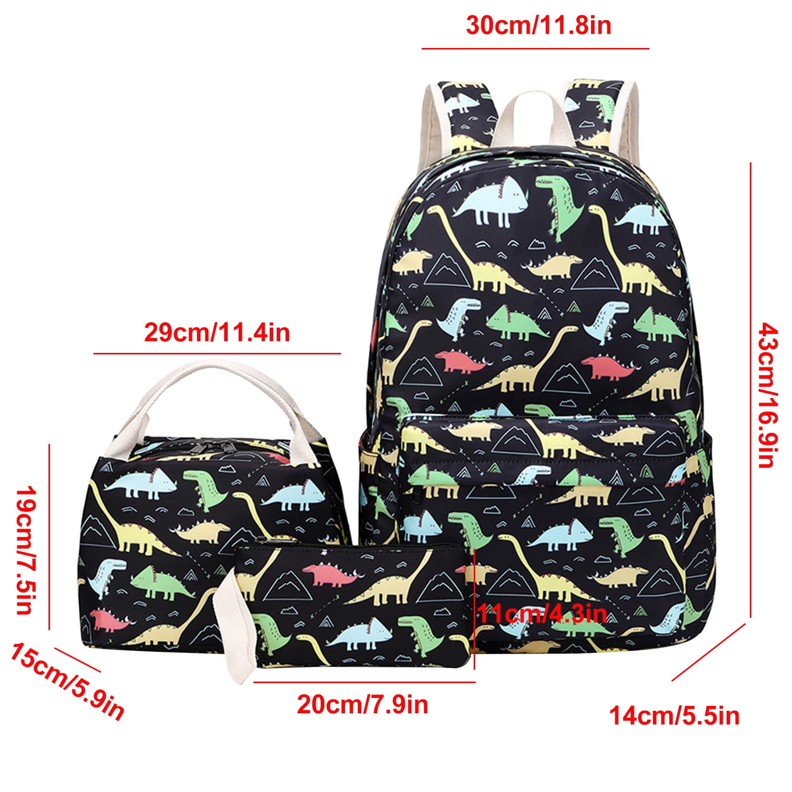 Dinosaur backpack with lunchbox hotsell