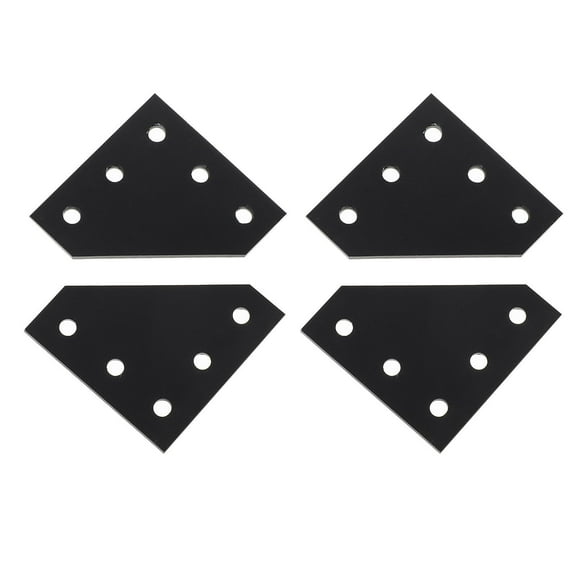 4 Pcs Right Angle Connecting Plate Angle Bracket Aluminum Connector Flat Corner Brace Plate Joint Board
