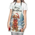 thumbnail image 2 of Merry Christmas Vizsla Enjoys Woofmas Winter Xmas Holiday Apron Vizslas Dog Lover Gifts Idea for Cooking Grilling Baking Painting Gardening - 02022, 2 of 5
