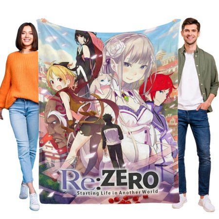 ReZero kara Hajimeru Isekai Seikatsu blanket this soft durable flannel blanket Ideal for home or outdoors.it offers cozy warmth and easy maintenance with star appeal 39 x 59-inch(100×150cm)