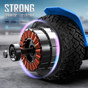 MIHOVER Warrior 8.5 inch 350W*2 off-Road Hoverboard- All Terrain Hoverboard with Bluetooth Speaker and LED Lights, 10 mph Max Speed for Kids and Adults,Max Load 265lbs UL2272 & CPC Certified