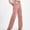 Pink, variant on DuoJiaJ Womens Casual Winter Straight Leg Elastic Waist Corduroy Pants with Pockets Beige L