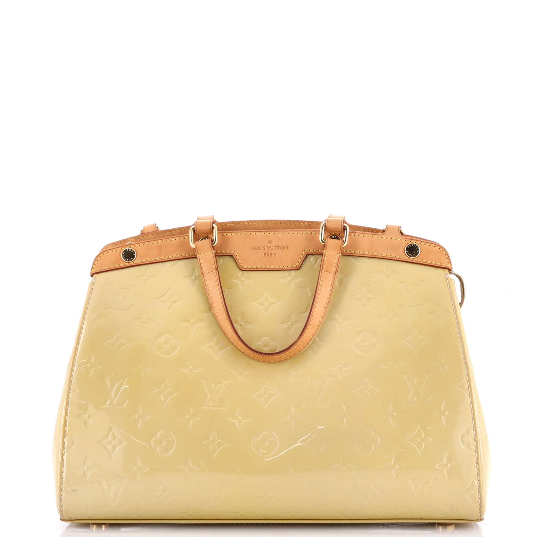 Pre-Owned Louis Vuitton Brea Handbag Monogram Vernis MM By Rebag