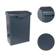 thumbnail image 1 of Buzón montado en la pared con cerradura, buzón de Metal, soporte para periódicos, buzón colgante de pared para decoración del hogar y la Oficina gris azul, 1 of 8
