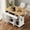 54"White, variant on HICOMILA Large Kitchen Island with Storage, Rolling Island with Extendable Dining Table, Spice Rack, Grey
