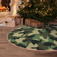 thumbnail image 6 of Daiia Camouflage Dinosaur Drawing Merry Christmas Tree Skirt , Xmas Large Lace-up Tree Skirt, Santa Snowflakes Rustic Home Decorations New Year Party Farmhouse Decor-48", 6 of 7