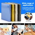 thumbnail image 4 of LELE LIFE 4 Pack Stainless Steel Credit Card Holder, RFID Blocking Slim Small Metal Credit Card Wallet, Hard Case Protector 6 Accordion Slots Business Card Holder for Men Women, 4 of 7
