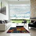 thumbnail image 6 of Ahgly Company Indoor Rectangle Abstract Coffee Brown Patchwork Area Rugs, 3' x 5', 6 of 6
