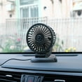 thumbnail image 2 of Soumake Car Fan Folding Strong Wind PP USB Rechargeable Desk Fan for Automobiles, 2 of 7