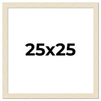 25x25 Frame White Real Wood Picture Frame Width 1.5 inches | Interior Frame Depth 0.5 inches | Barn