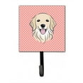 thumbnail image 1 of Laisse et Porte-Clés Golden Retriever à Damier Rose, 1 of 1