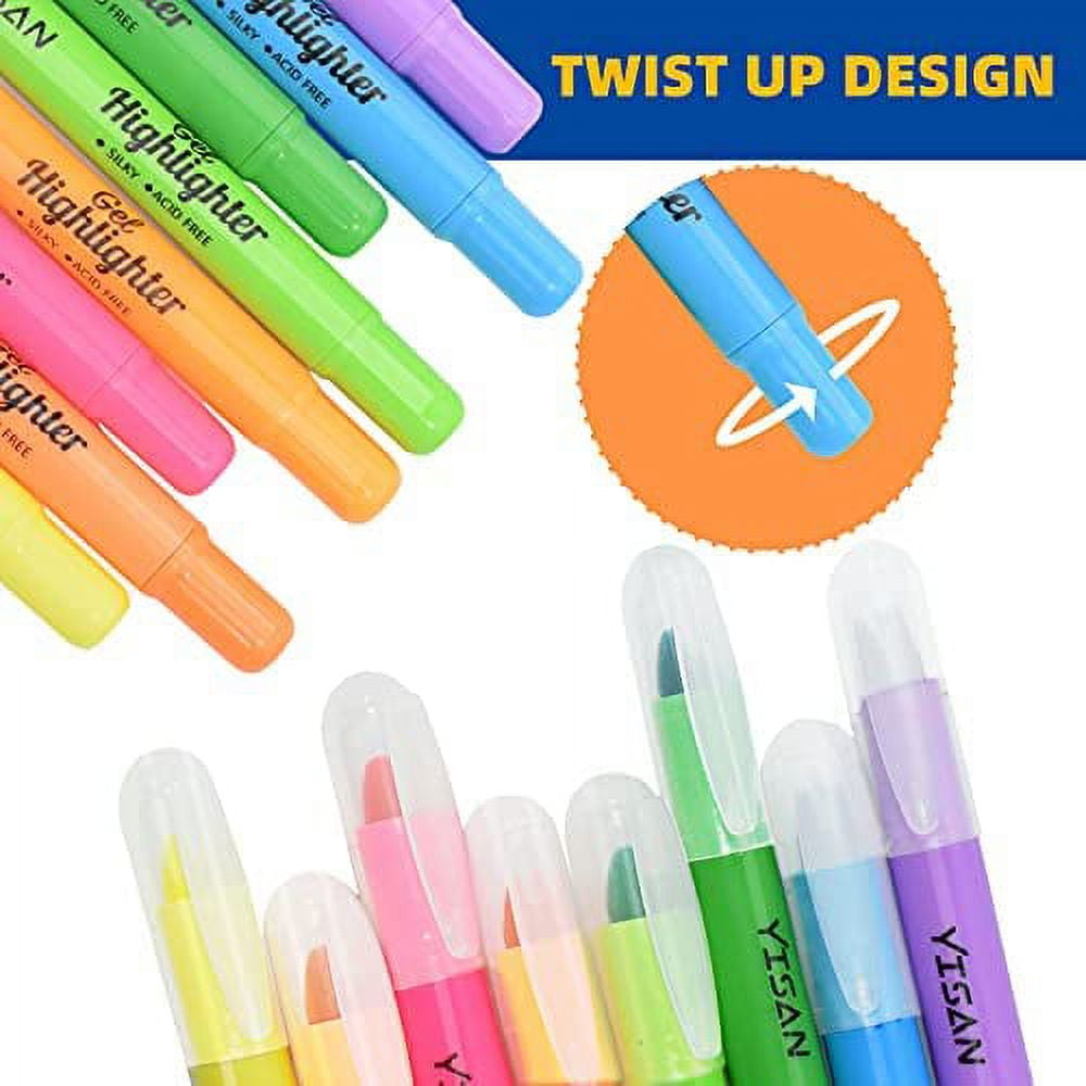 YiSan RNAB09MRRS94Z yisan bible highlighters and pens no bleed,bible study  supplies,6 gel highlighters and multicolor pen for journaling,dry mark