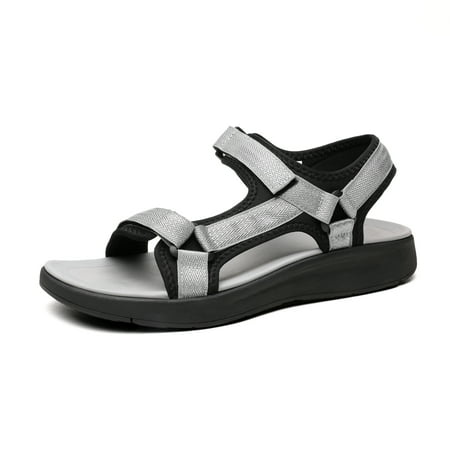 

Bruno Marc Men’s Sport Sandals Outdoor Walking Arch Support Trail Sandals SBSA222M GREY Size 8