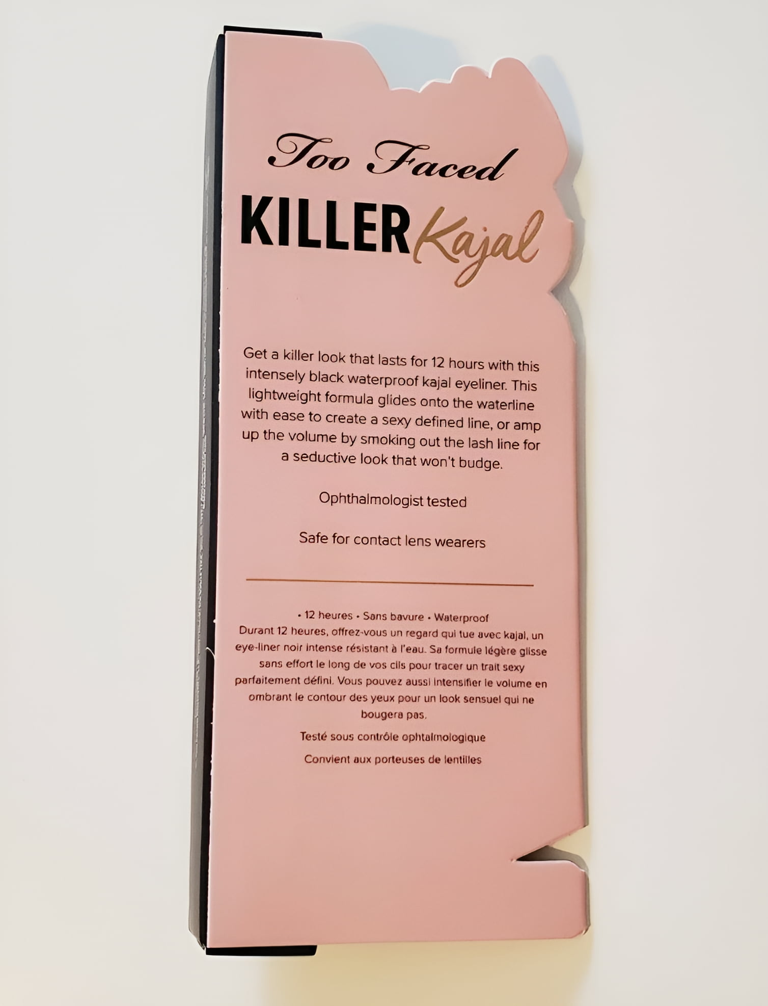 Too Faced Killer Kajal Smudge Resistant Waterproof Eyeliner .012oz Intense Black