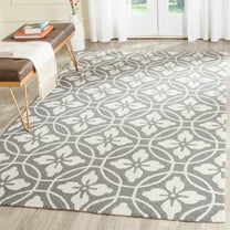 SAFAVIEH Four Seasons Lilibeth Geometric Area Rug, Grey/Ivory, 5' x 8'