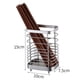 thumbnail image 2 of Organizador de utensilios de acero inoxidable, escurridor de cubiertos grande redondo con base de madera, escurridor de cocina a prueba de óxido, sistema de almacenamiento inteligente, soporte, 2 of 6