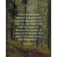 thumbnail image 2 of ArtsyQuotes 12x14 White Modern Wood Framed Museum Art Print Titled - Marya Mannes Quote: Chance to Discover, 2 of 4