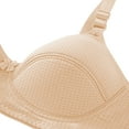 thumbnail image 7 of Bras for Women Clearance, Xunlbb Women's Sexy Comfortable Soft Solid Color Front Open Button Underwear Large Size Bra Secondary Breast(Beige,M), 7 of 7
