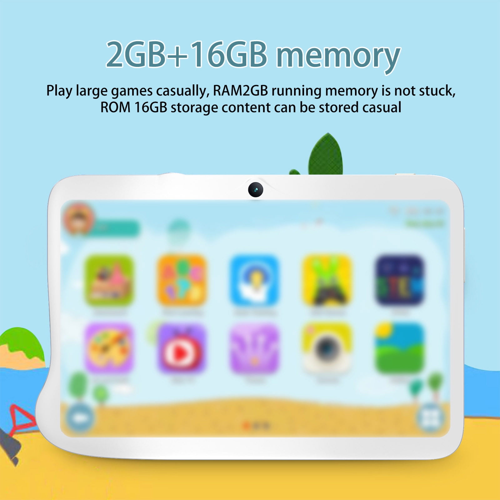 VBVC Tablet Laptop,Hd Tablet Wifi Bluetooth Android Voice Call Game Tablet,7Inch Ips Display Screen,Wifi,2Gb Ram+16Gb Rom,3000Mah,Android 5.1 System