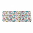 thumbnail image 1 of Unicorn Computer Mouse Pad, Magic Horse with Horn Swirl Lollipop Candy Potion Print on Plain Background, Rectangle Non-Slip Rubber Mousepad Large, 31" x 12", White Multicolor, by Ambesonne, 1 of 2