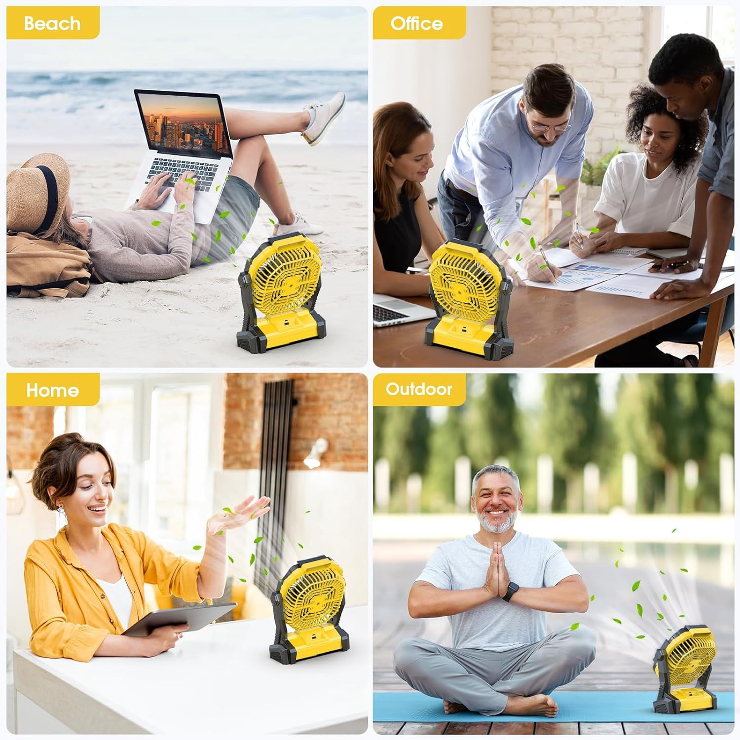 Portable Fan Rechargeable, 20000mAh Cordless Battery Powered Fan with LED Lantern,Table Fan, USB C Battery Operated Fans for Travel Bedroom Home Camping Tent Office Beach Desk Fishing