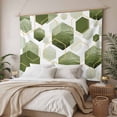 thumbnail image 3 of Sage Green Marble Large Tapestry for Bedroom Wall Hanging Tapestry,Gold White Geometric Hexagon Modern Ceiling Backdrop Tapestries Poster Blanket Wall Decor for Teens Room Living Room Dorm 100" x 59", 3 of 8