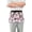 Cartoon Bulldog and Flower, variant on French Bulldog with Scarf Server Apron with 3 Pockets Waterproof Waitress Waist Short Apron for Man Woman 12 Inches